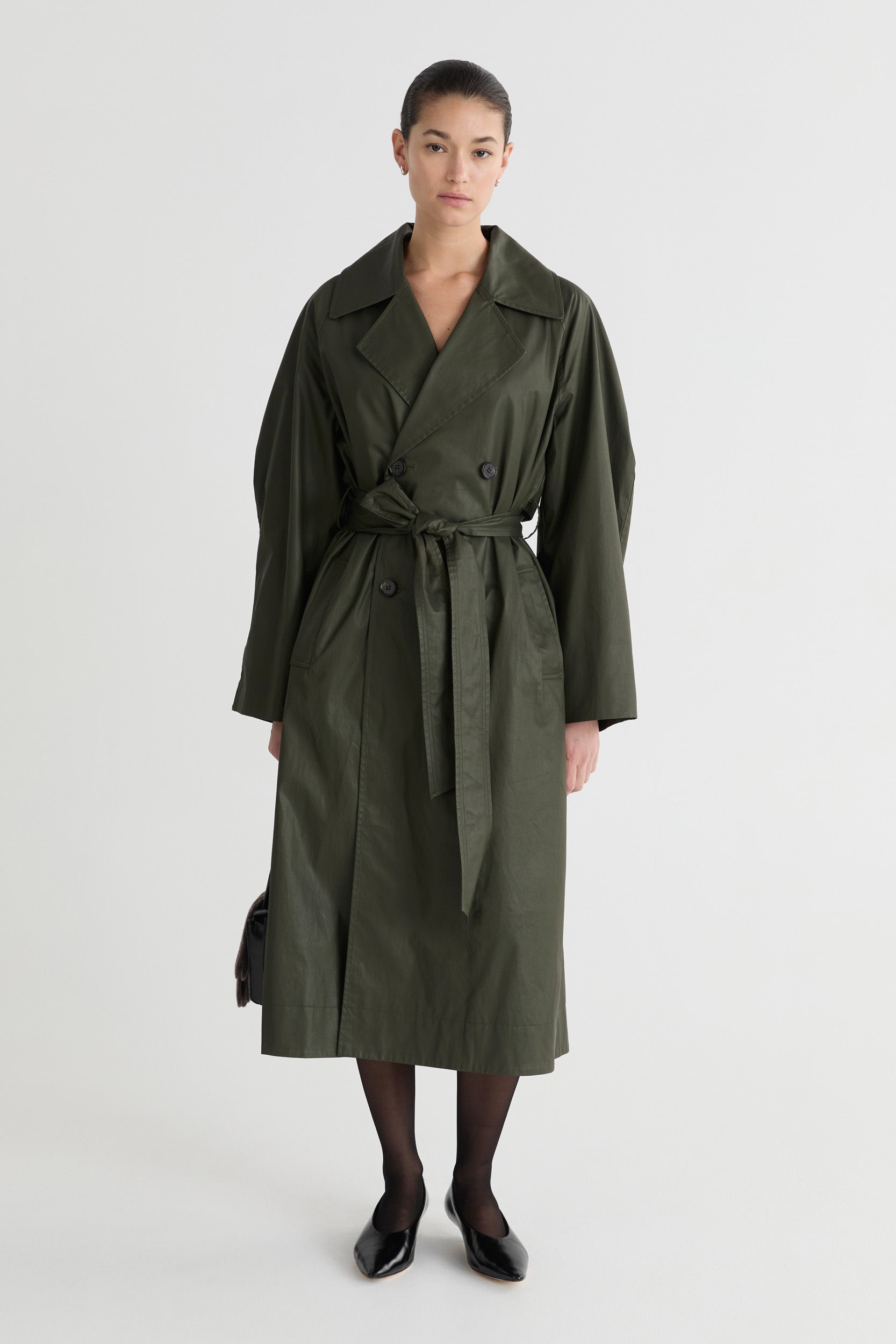 green trench dress Burberry Girls Chloe Trench Dress in Green main image 0
