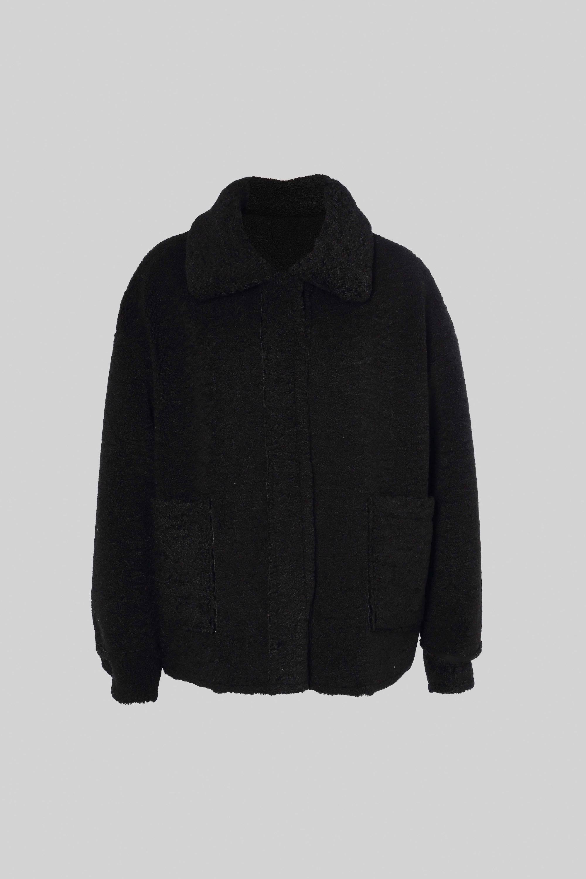 Black Faux Shearling