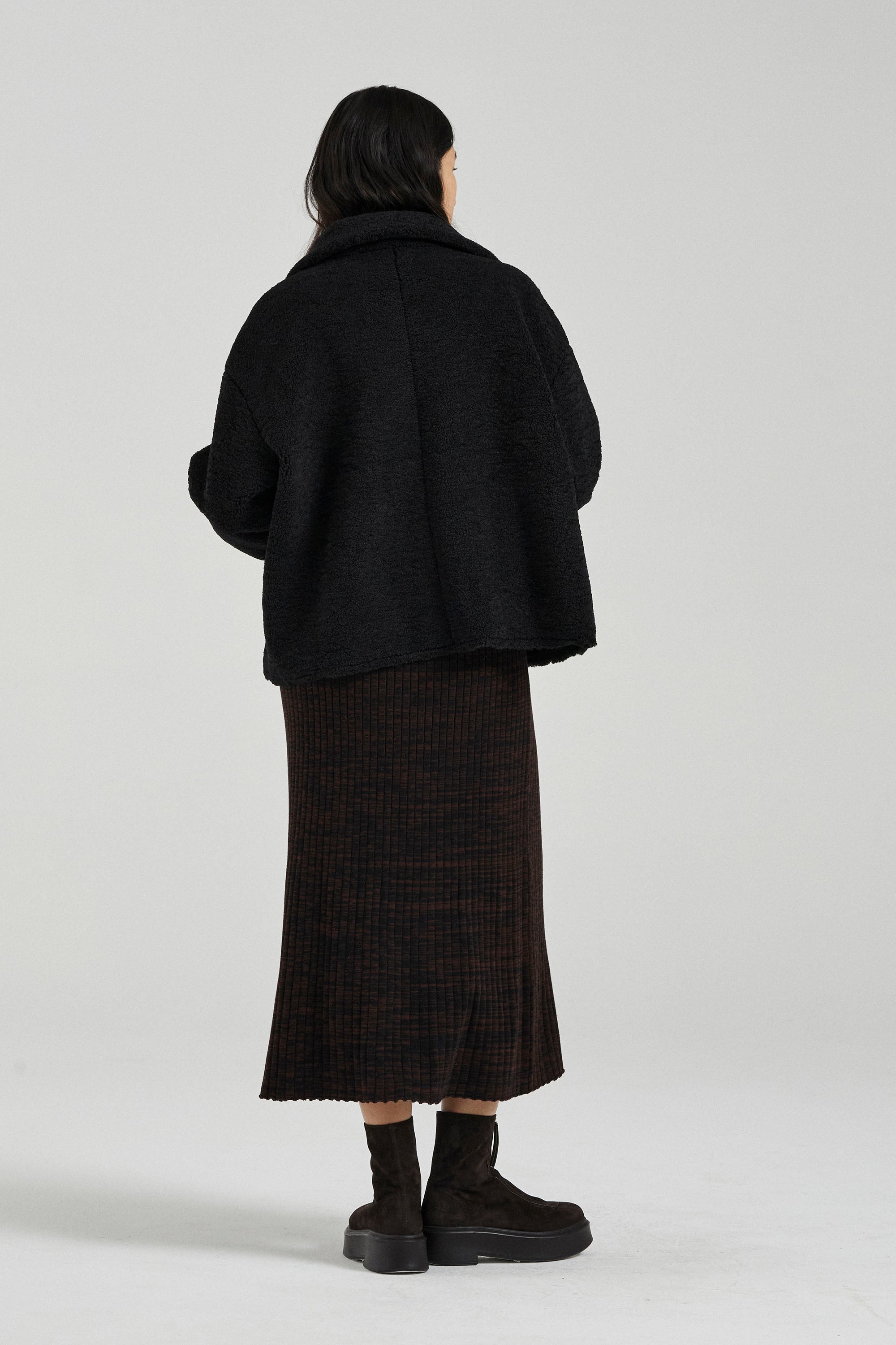 Black Faux Shearling