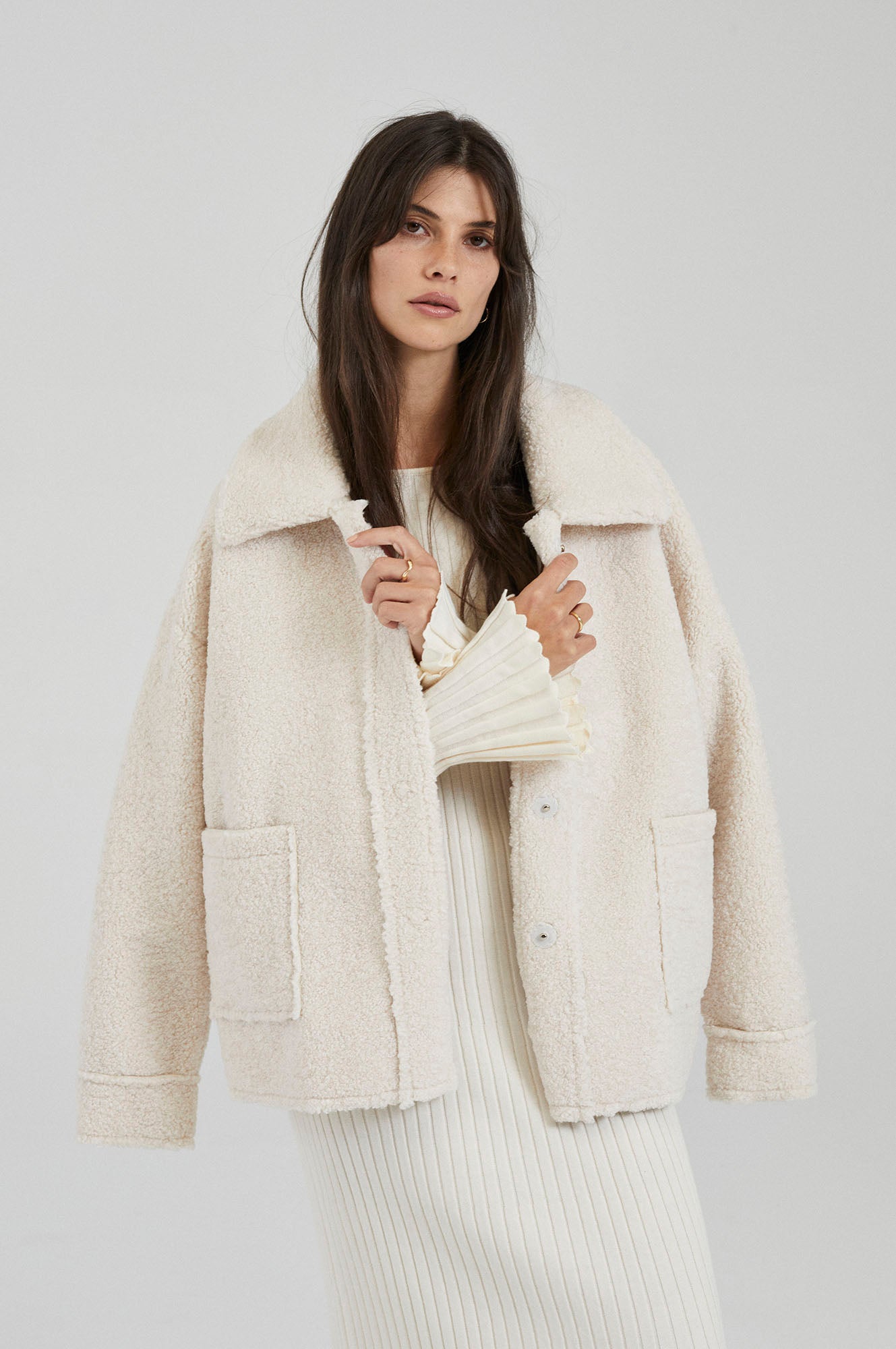 Cream Faux Shearling
