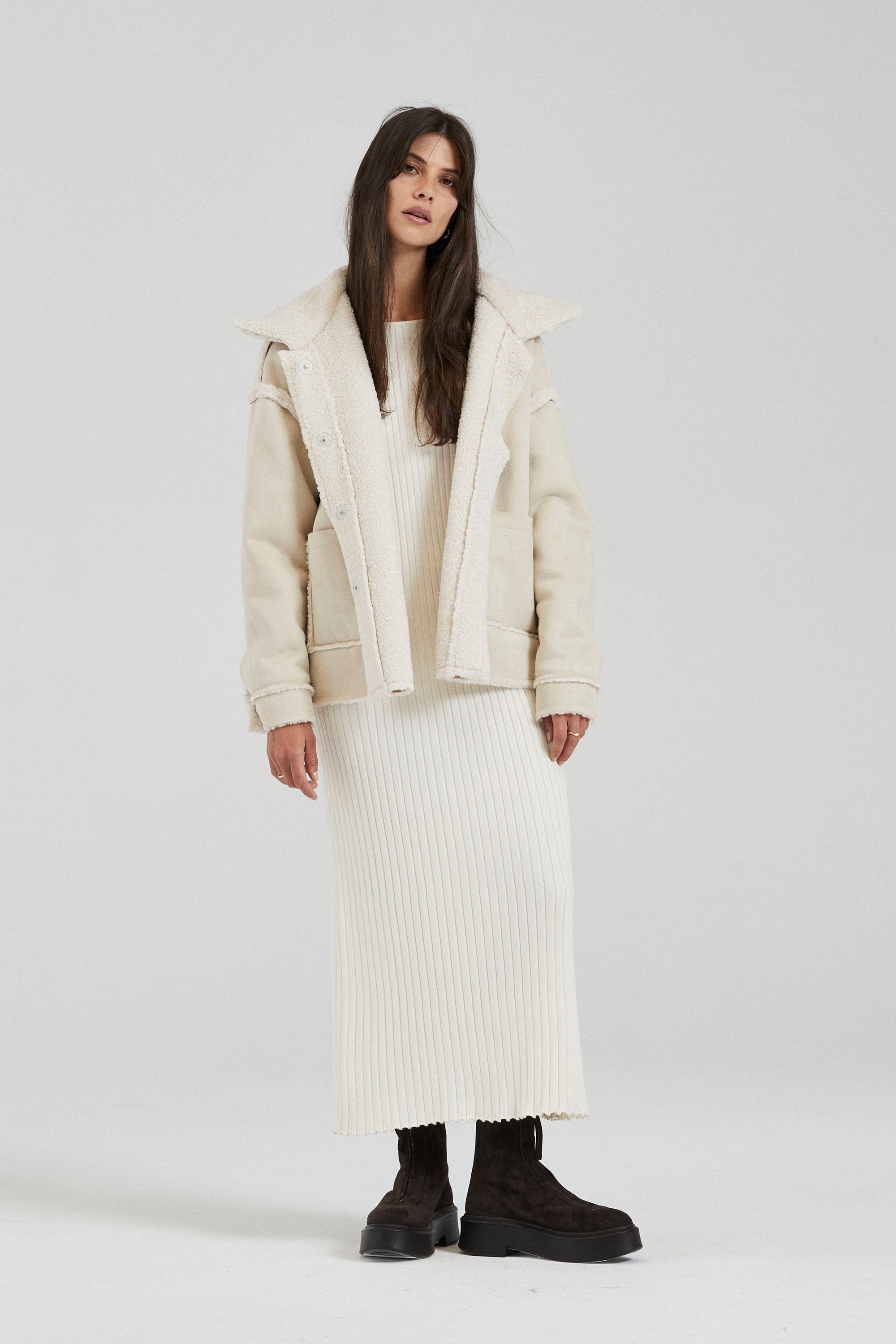 Cream Faux Shearling