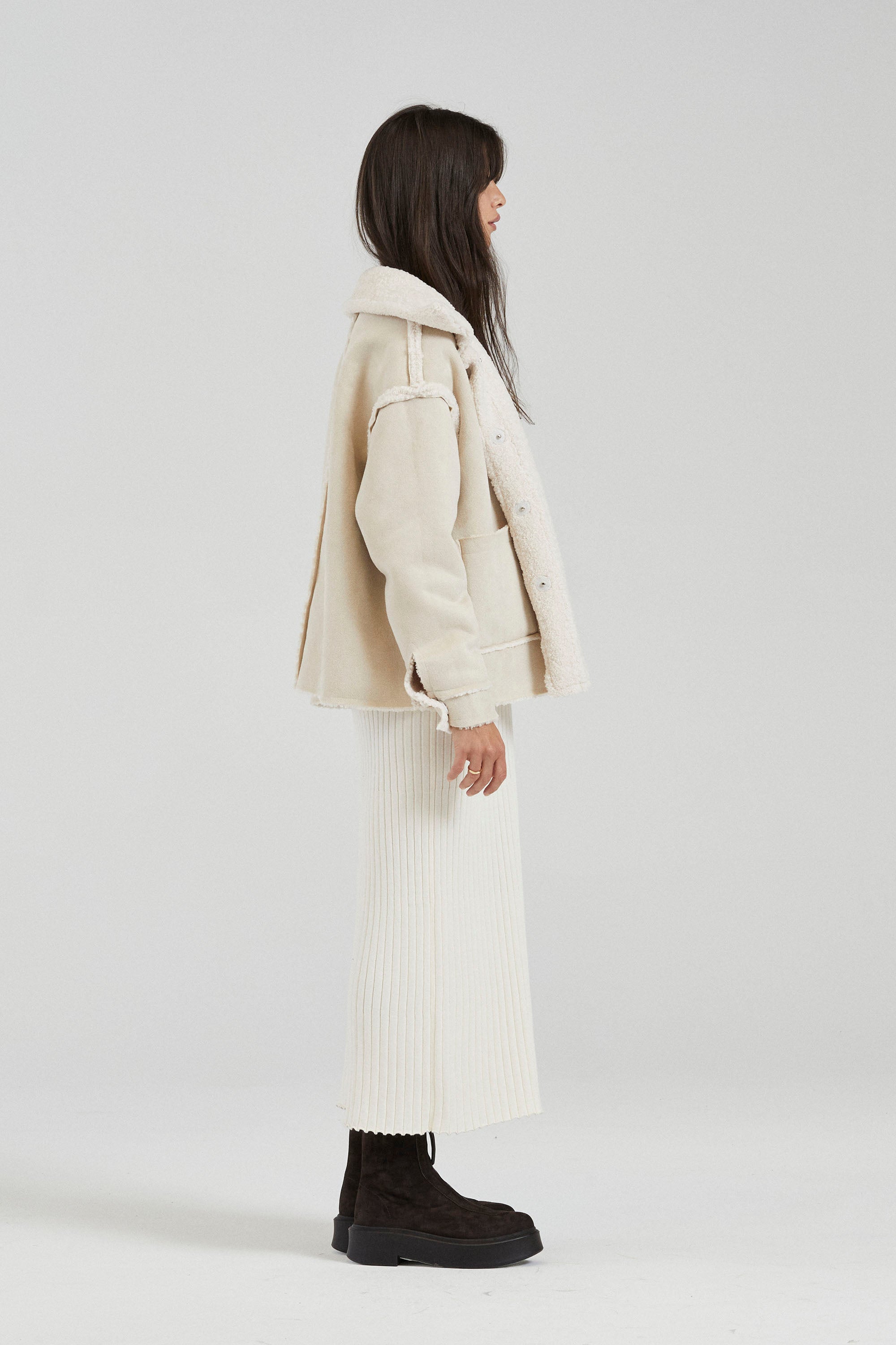 Cream Faux Shearling