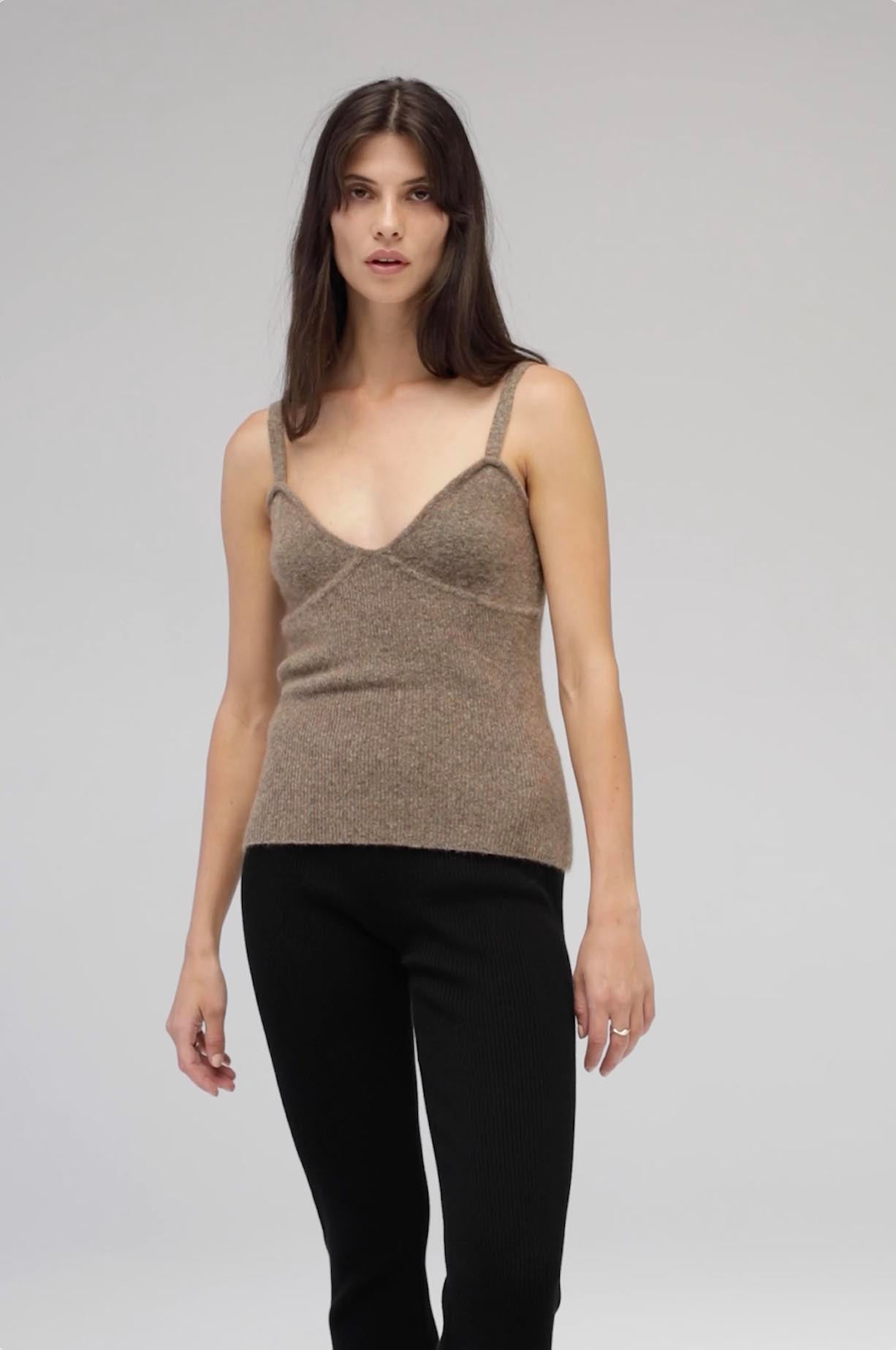 https://cdn.shopify.com/s/files/1/0729/1091/files/FWF-Agnes_Knitted_Tank-Video.mp4?v=1647816492 Nutmeg Marle Mohair Blend