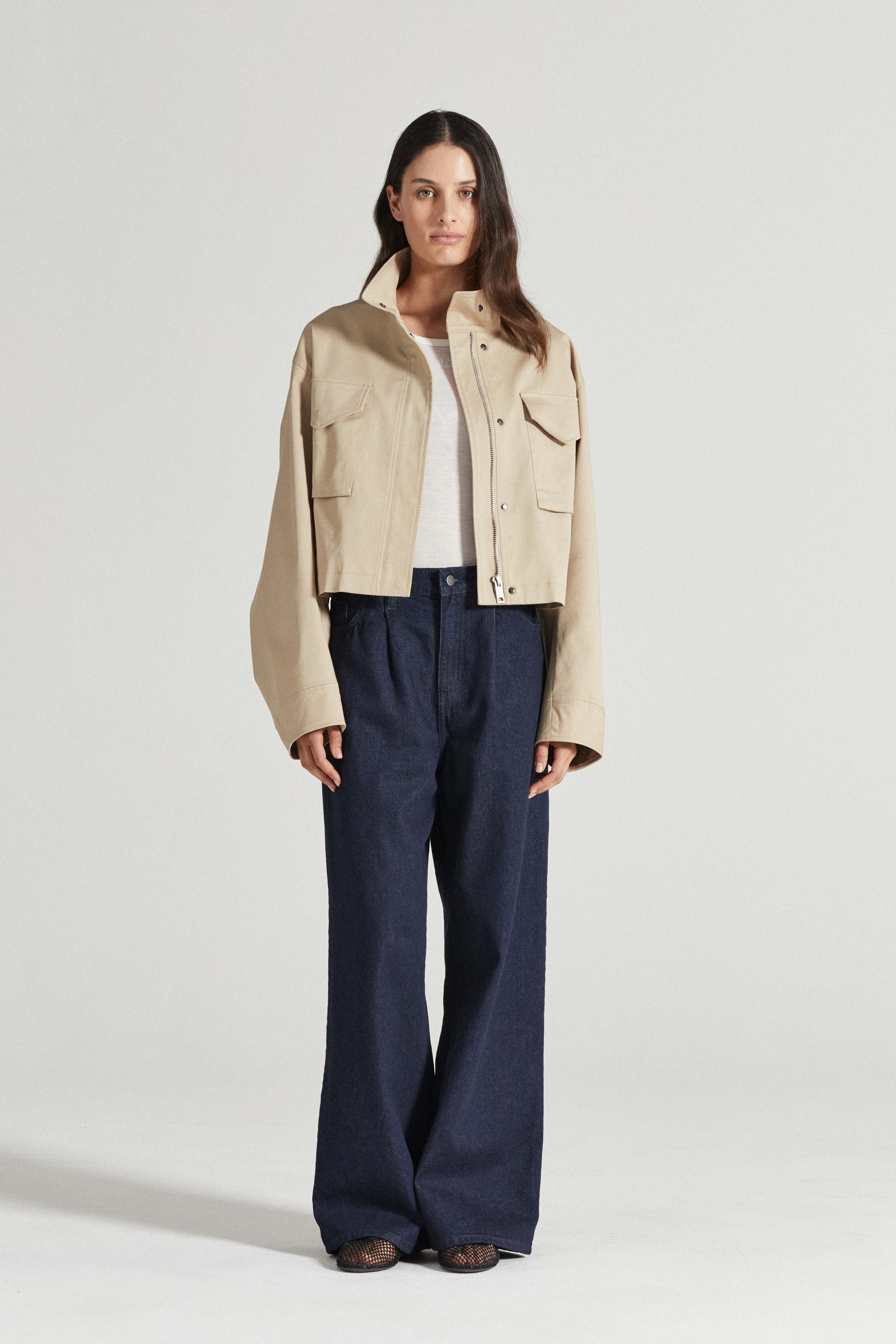 The Esther Cropped Trench