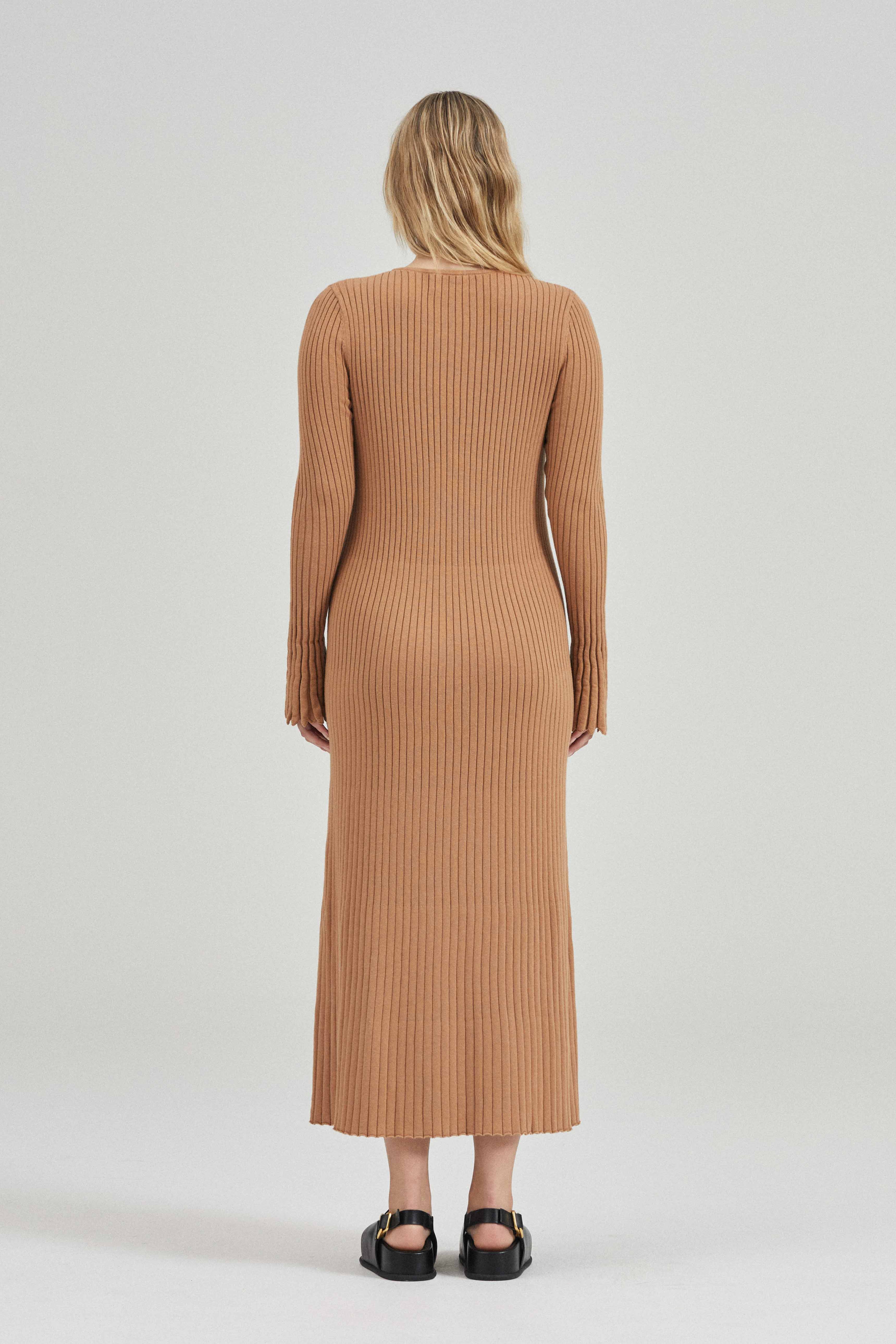 The Cleo Dress - Camel