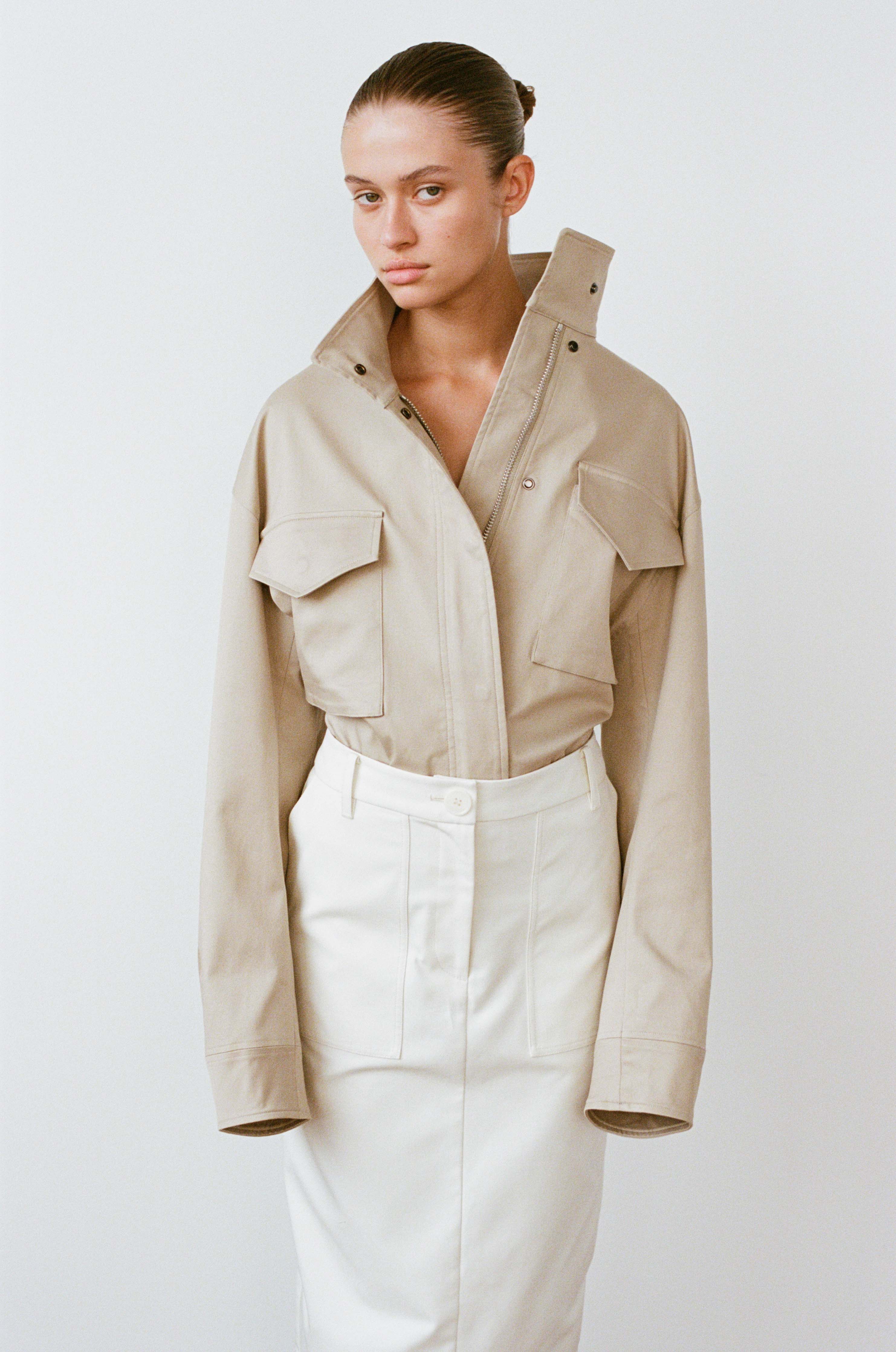 The Esther Cropped Trench