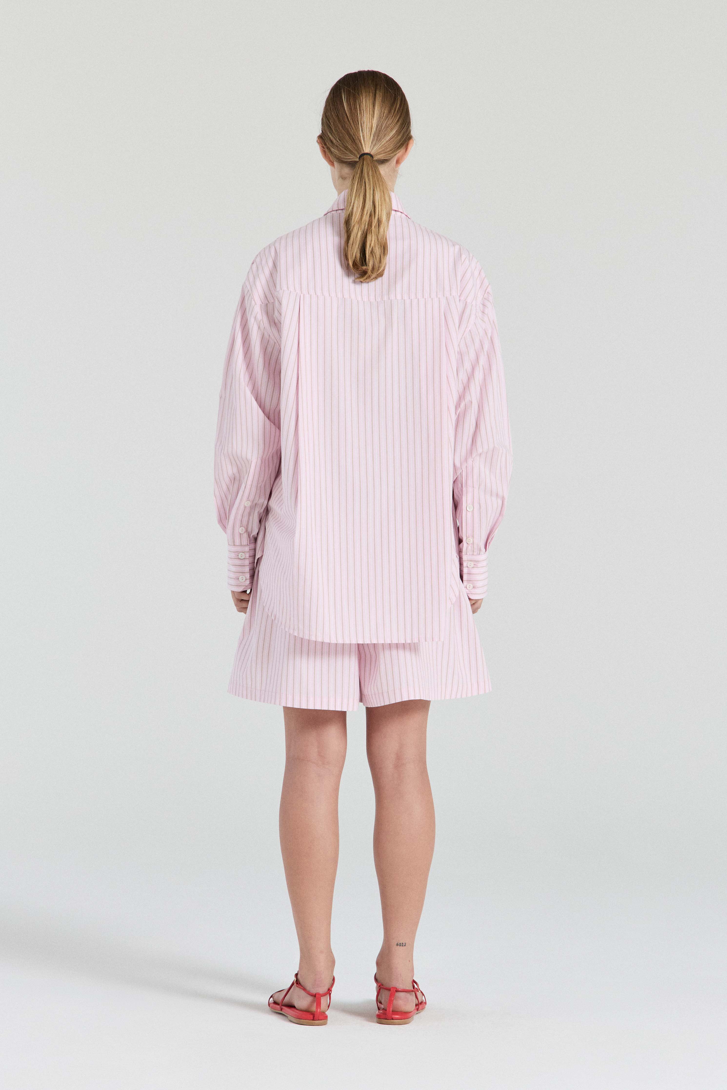 The Heidi Shirt - Pink Stripe