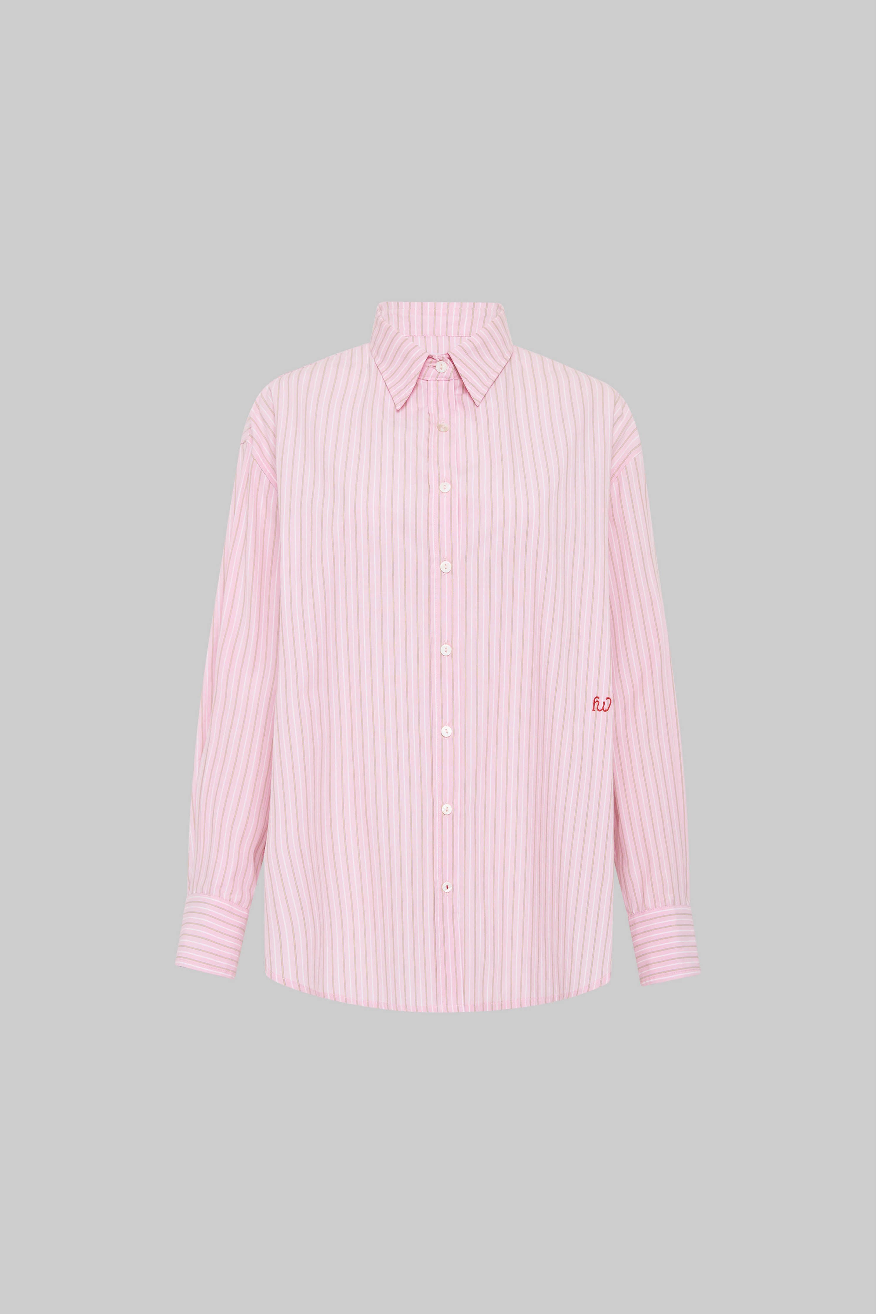 The Heidi Shirt - Pink Stripe