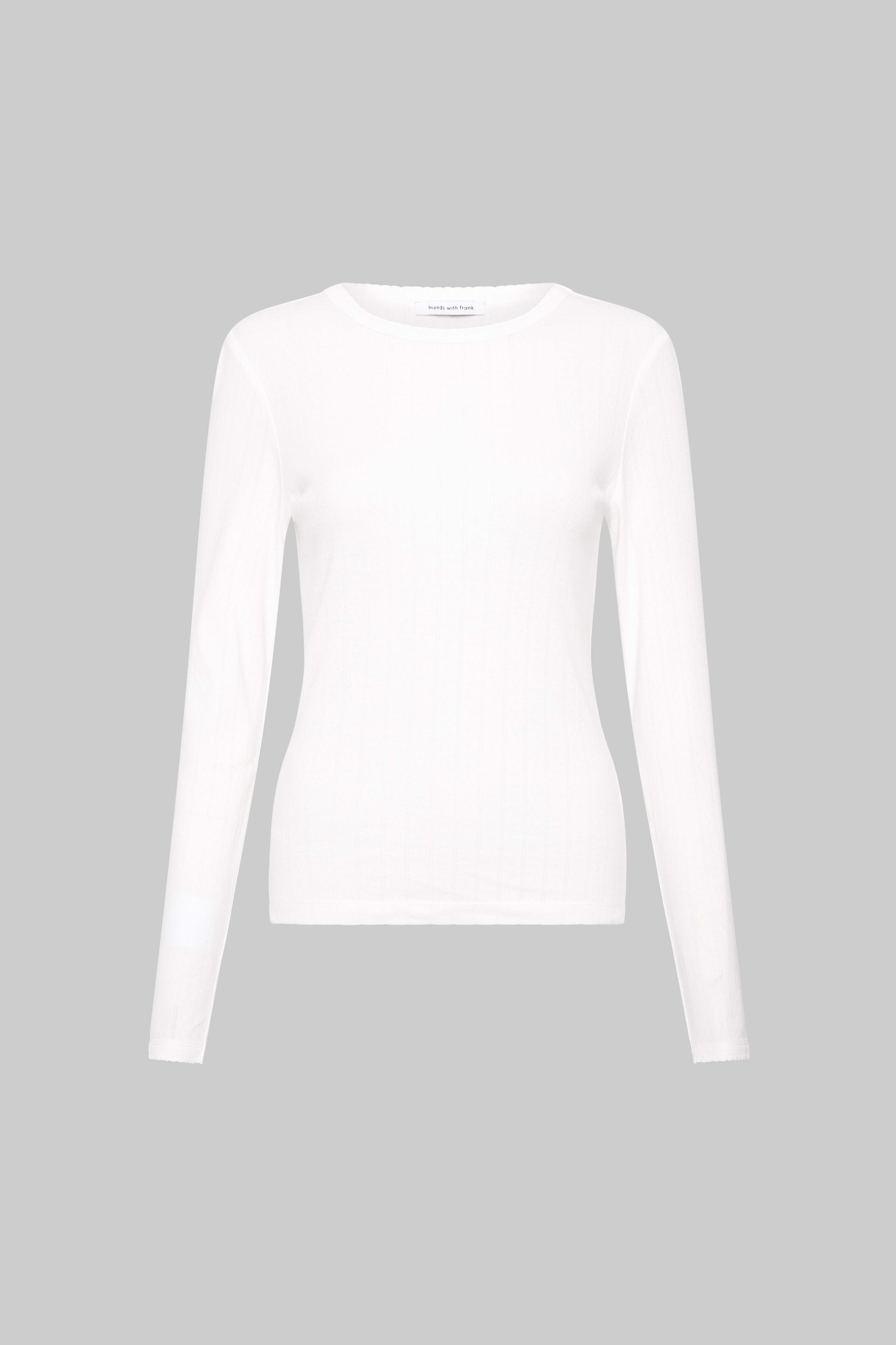 The Pointelle Long Sleeve Top