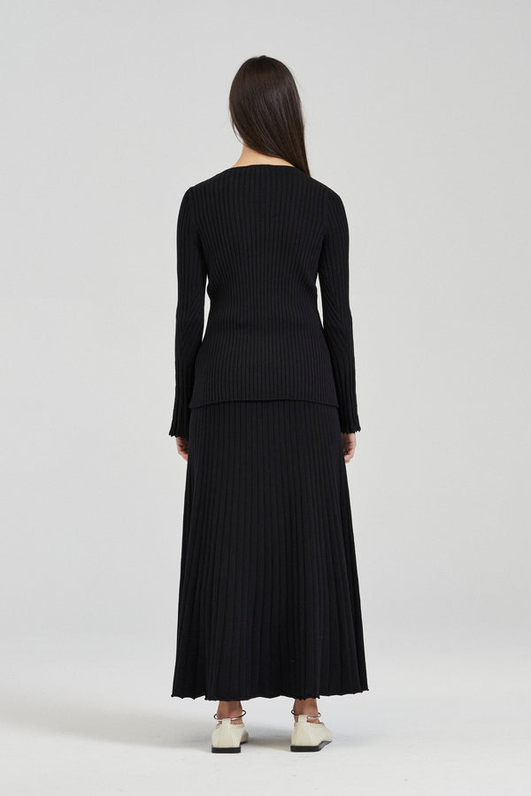 CELINE corset black knitted skirt – MaisonCléo