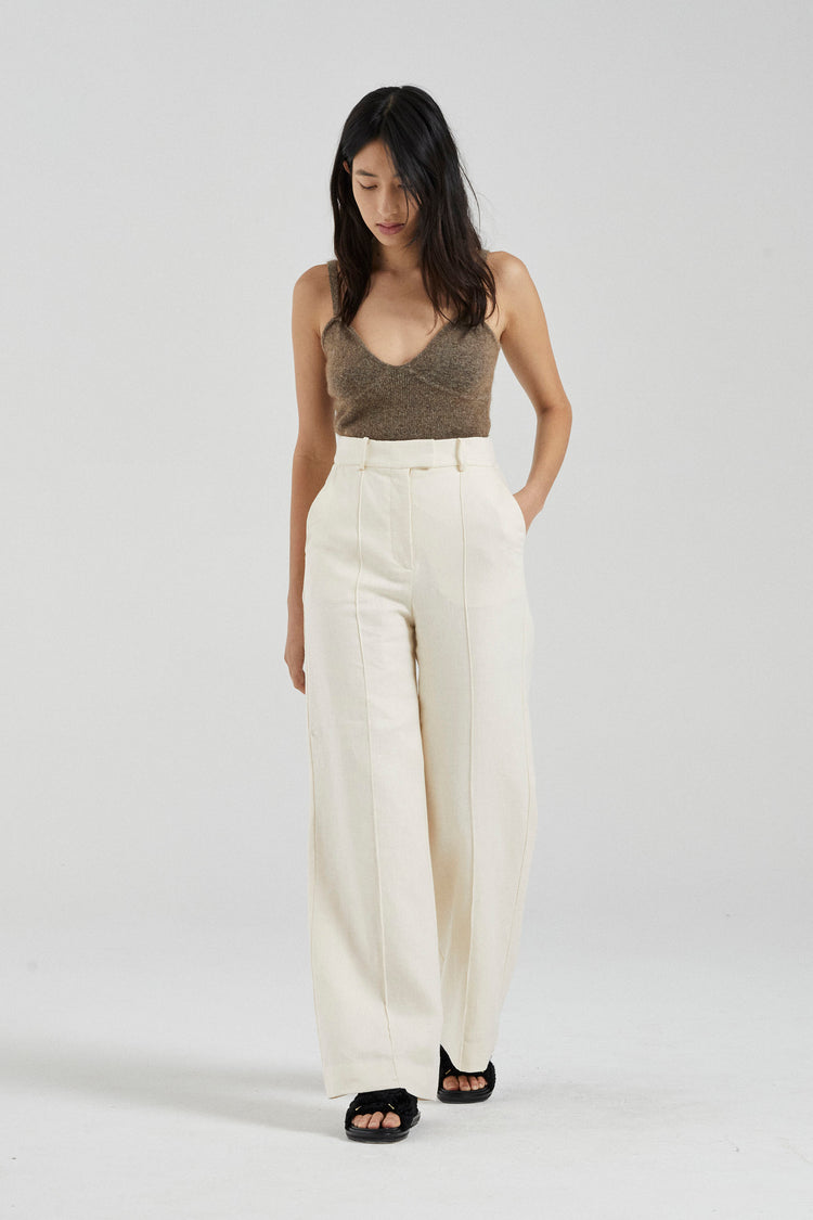 Cotonie Linen Pants for Women Flowy Wide Leg High Waisted Palazzo Beach  Pants Summer Trousers - Walmart.com